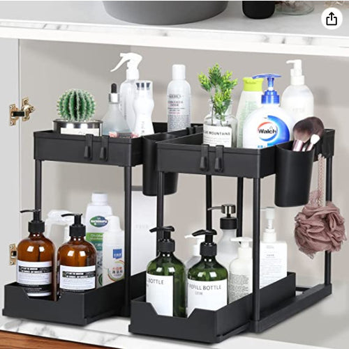 3-Piece Under-Sink Storage Organizer for Bathroom